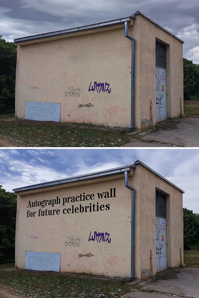I Transformed Graffiti Tags Into Signed Apologies, Job Application Letters, Checks And More (11 Pics)