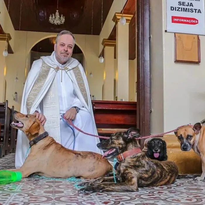 Loving Priest Turns Church Services Into Adoption Fairs For Stray Dogs (21 New Pics)
