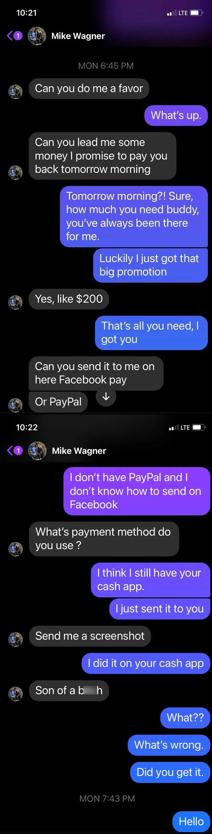 My Buddy’s FB Account Got Stolen And I Already Knew About It. This Was Fun