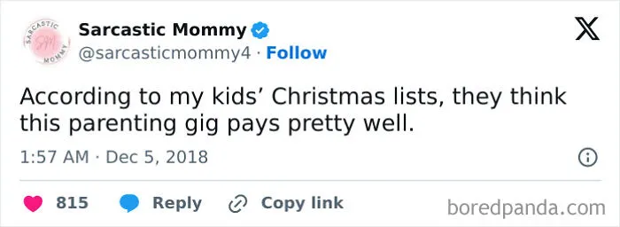 40 Hilarious And Relatable Posts From X About Christmas Shopping As A Parent