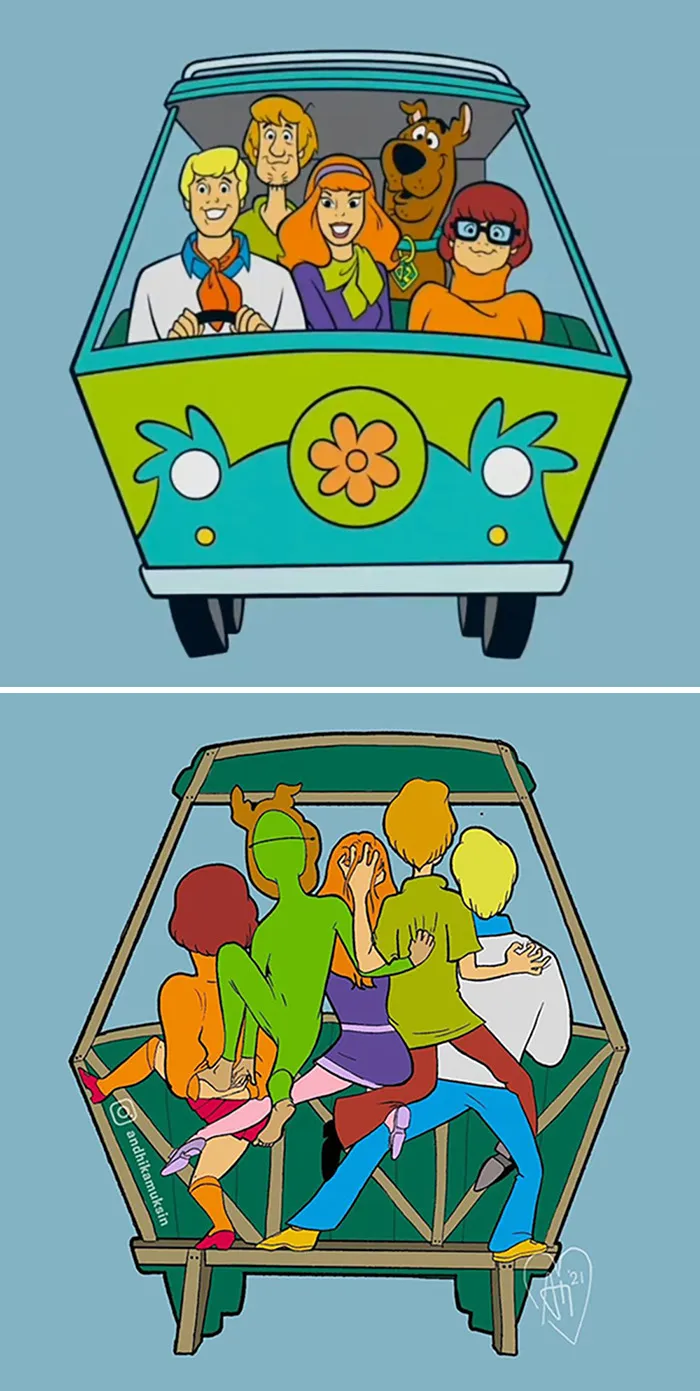 18 Famosas escenas de la animación popular vistas tras las cámaras