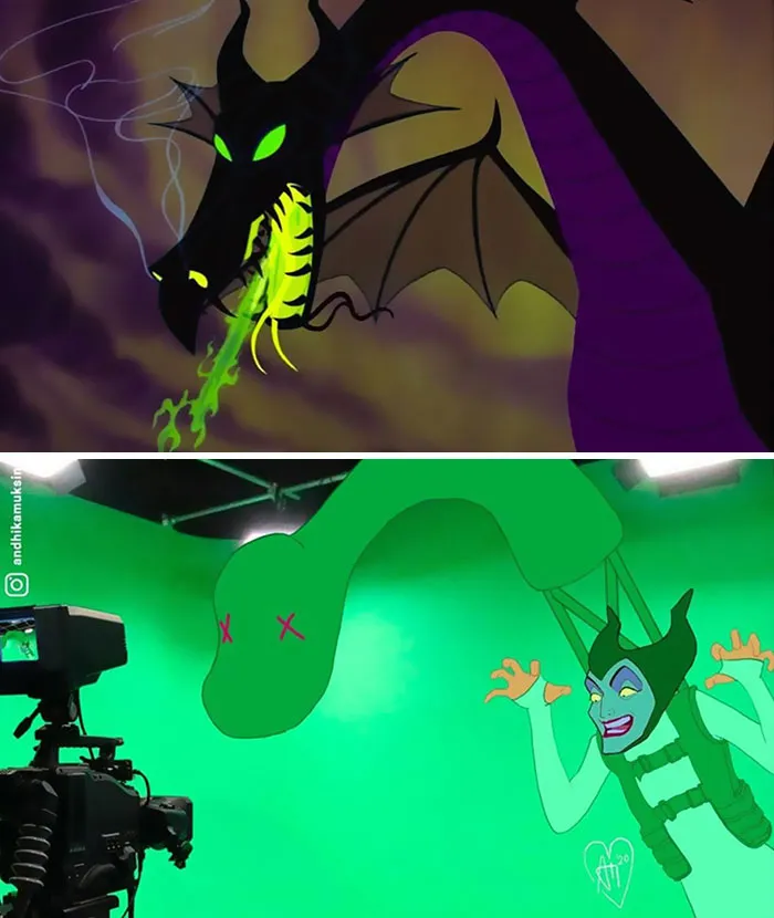 18 Famosas escenas de la animación popular vistas tras las cámaras