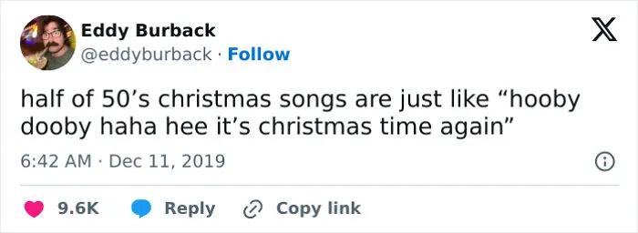 Christmas Music Keeps Blasting In Our Ears Everywhere, And Here Are 30 Of The Funniest Tweets About It