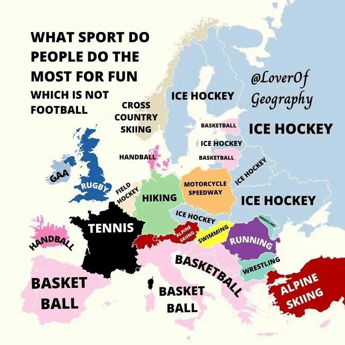 30 Facts About European Countries Shown In The Form Of Maps
