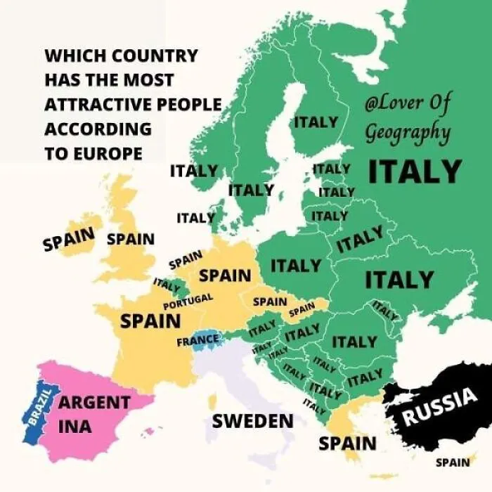 30 Facts About European Countries Shown In The Form Of Maps