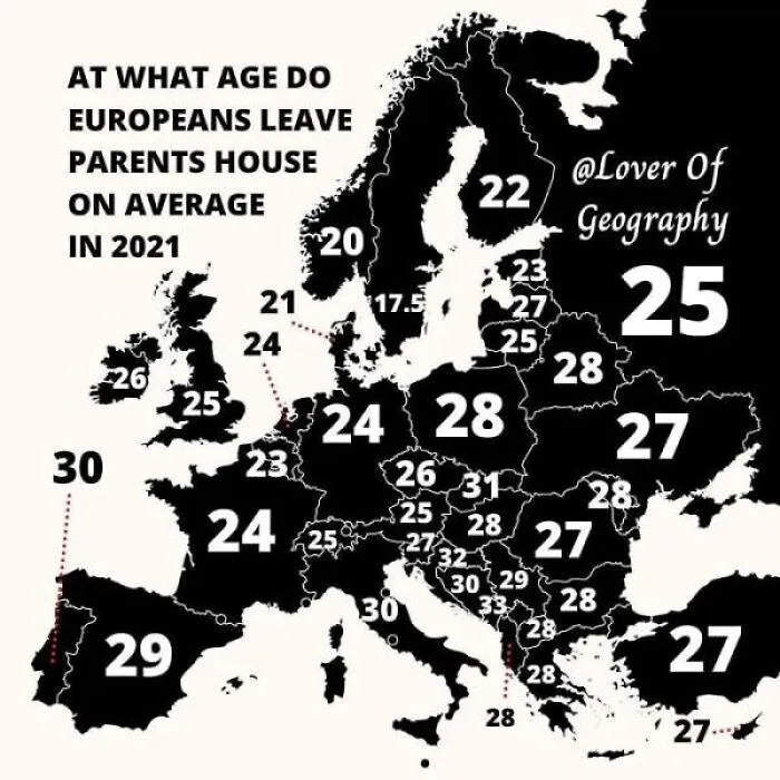 30 Facts About European Countries Shown In The Form Of Maps