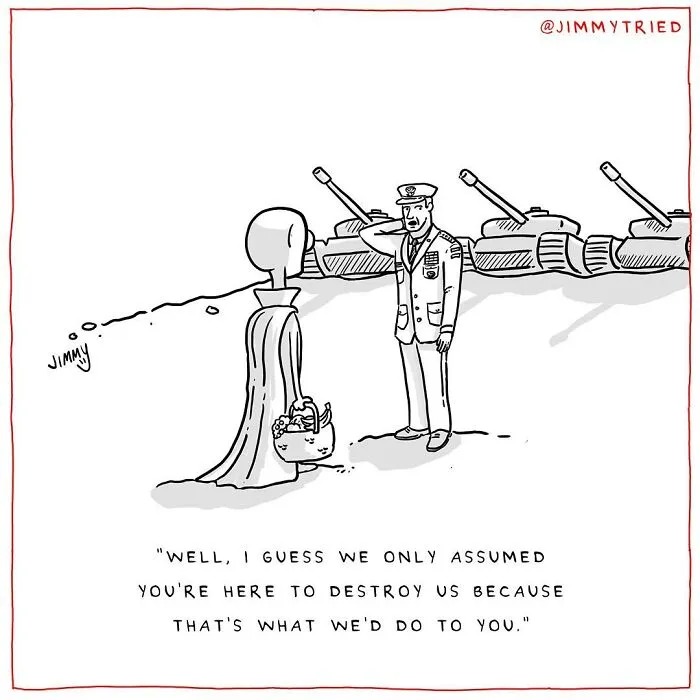 Comedy Has No Bounds: 22 Darker-Toned One-Panel Comics By Jimmy Craig (New Pics)