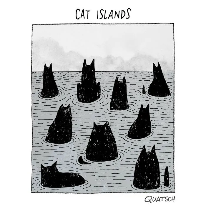 22 Absurd And Witty Comics Depicting Ridiculous Situations By Quatsch (New Pics)
