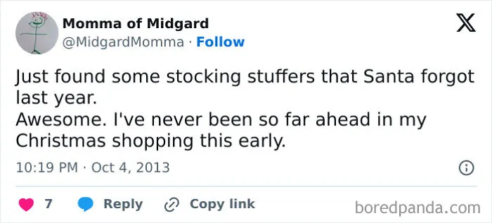 40 Hilarious And Relatable Posts From X About Christmas Shopping As A Parent