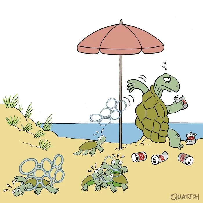 22 Absurd And Witty Comics Depicting Ridiculous Situations By Quatsch (New Pics)