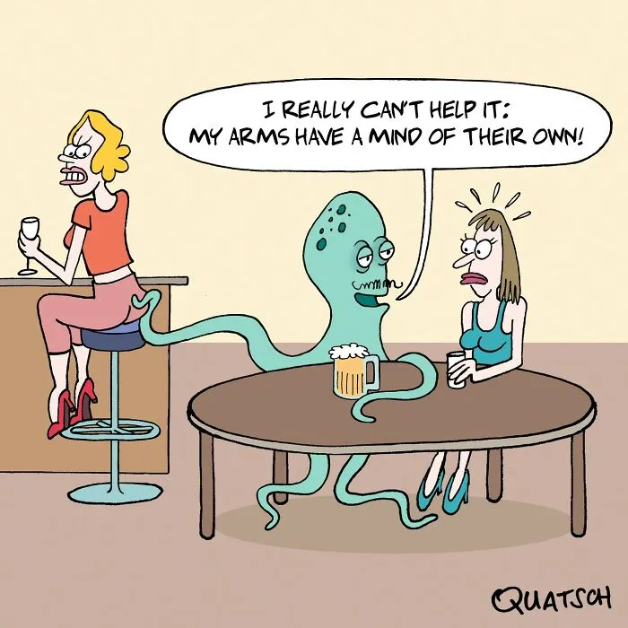 22 Absurd And Witty Comics Depicting Ridiculous Situations By Quatsch (New Pics)