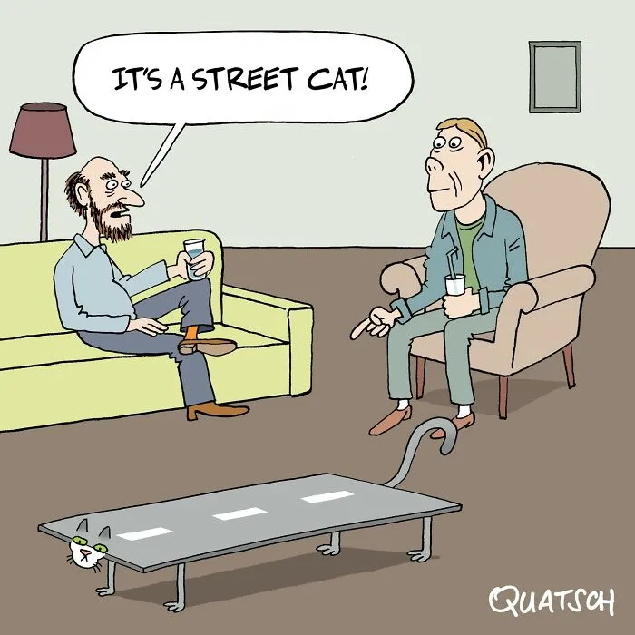 22 Absurd And Witty Comics Depicting Ridiculous Situations By Quatsch (New Pics)