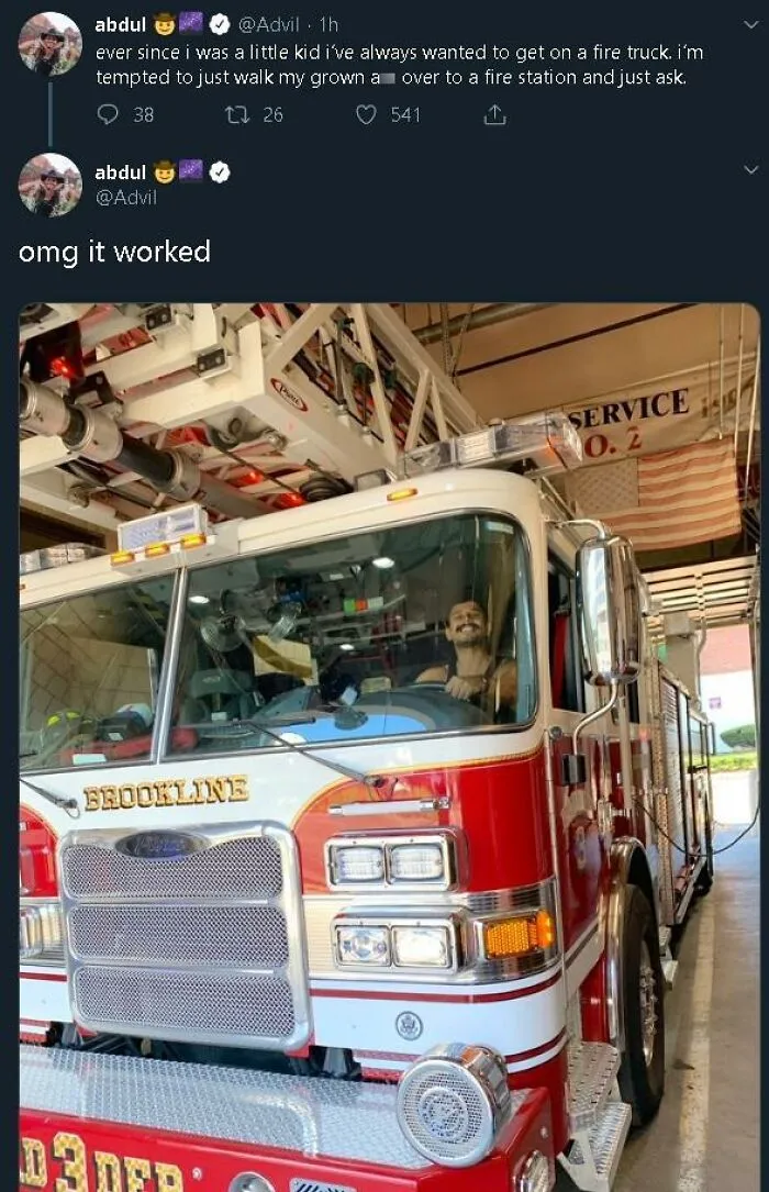 Since I Was A Kid I've Always Wanted To Get On Fire Truck. Are You Wanted???