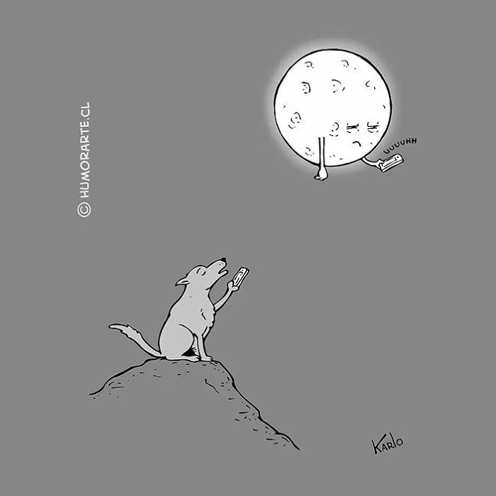 22 Wordless One-Panel Comics Featuring Dogs By Karlo Ferdon