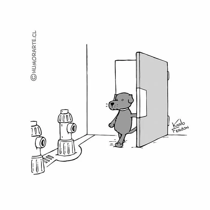 22 Wordless One-Panel Comics Featuring Dogs By Karlo Ferdon