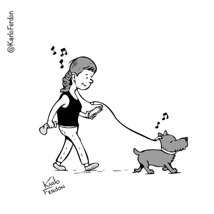 22 Wordless One-Panel Comics Featuring Dogs By Karlo Ferdon