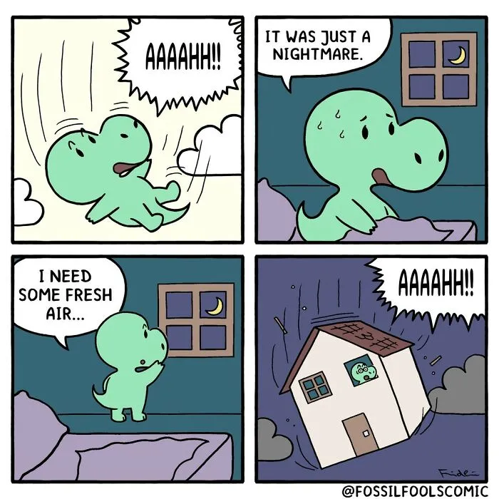 Artist Reveals What The Daily Life Of Dinosaurs Looked Like (35 New Comics)