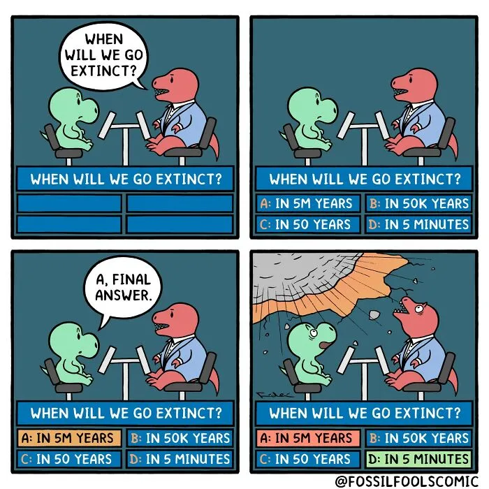 Artist Reveals What The Daily Life Of Dinosaurs Looked Like (35 New Comics)