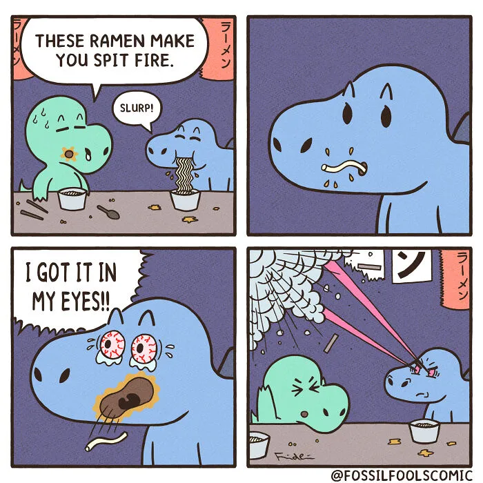 Artist Reveals What The Daily Life Of Dinosaurs Looked Like (35 New Comics)