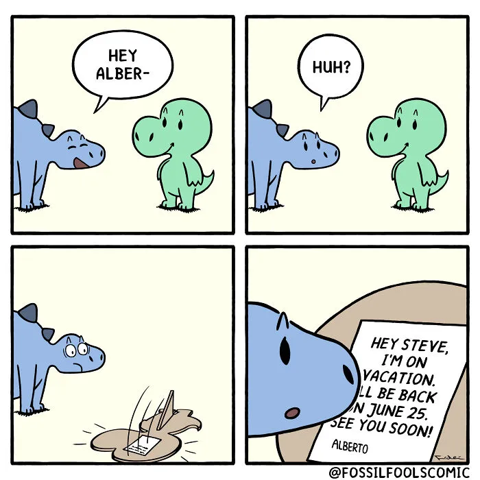 Artist Reveals What The Daily Life Of Dinosaurs Looked Like (35 New Comics)