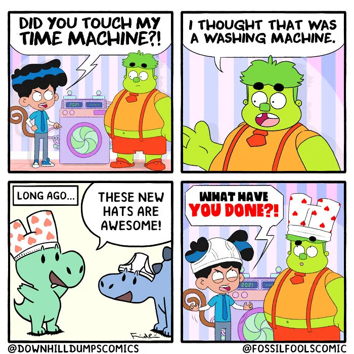 Artist Reveals What The Daily Life Of Dinosaurs Looked Like (35 New Comics)