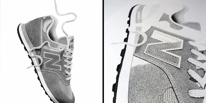 30 Hyper-Realistic Drawings Of Sneakers That Might Make You Think They're Photos