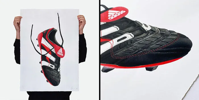 30 Hyper-Realistic Drawings Of Sneakers That Might Make You Think They're Photos