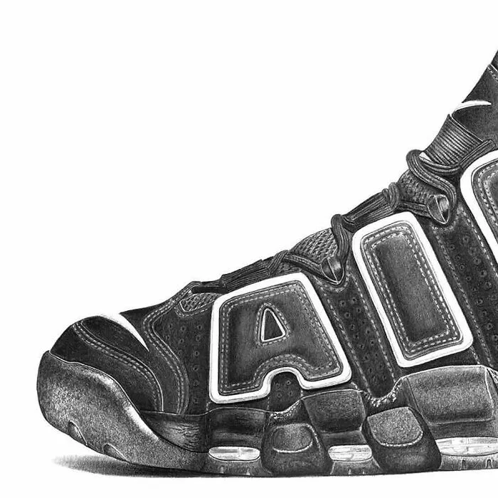 30 Hyper-Realistic Drawings Of Sneakers That Might Make You Think They're Photos