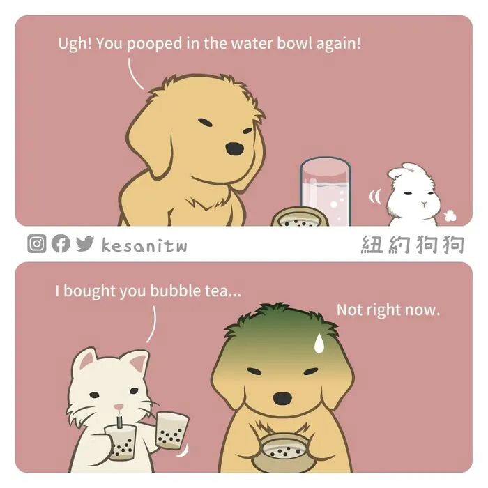 23 New Fun Comics By Kesanitw Featuring Cute Human-Like Animals