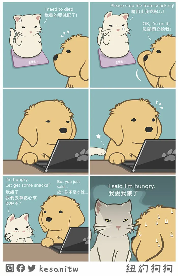 23 New Fun Comics By Kesanitw Featuring Cute Human-Like Animals