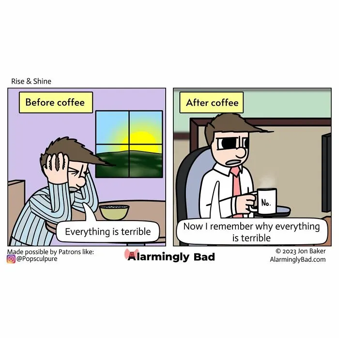 This Creator's Love For Art Was Reborn When He Started Making These Comic Strips Called 'Alarmingly Bad' (56 New Pics)