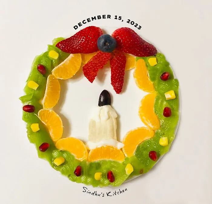 Christmas Wreath With A Candle!