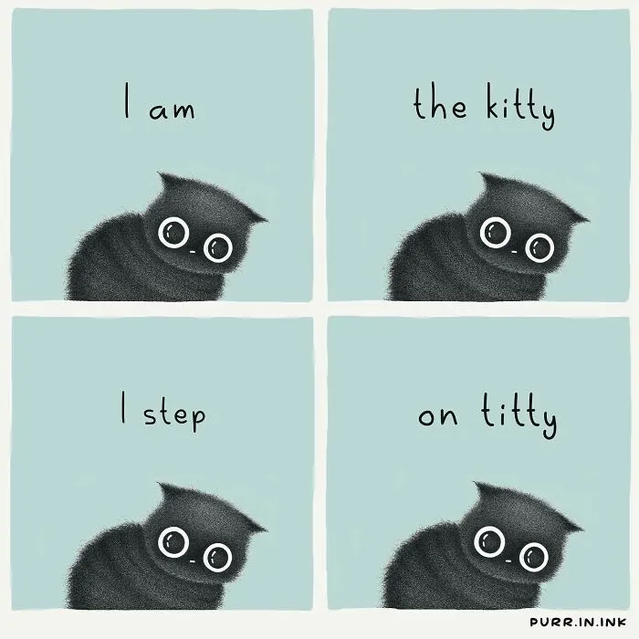30 Times This Artist Made Illustrations That Capture The Essence Of Cats Perfectly (New Pics)
