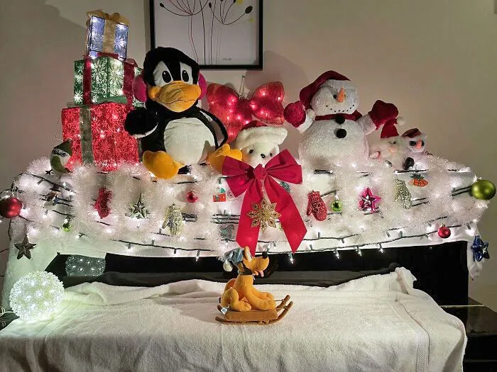 I Didn't Have A Tree So I Decorated My Piano