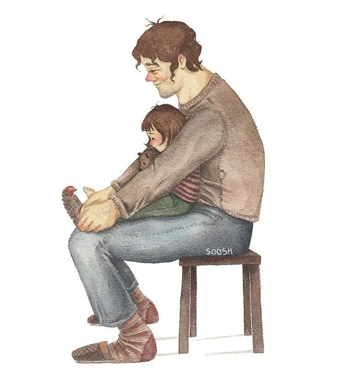 35 Heartwarming Illustrations By This Artist That Show The Best Of Being Human