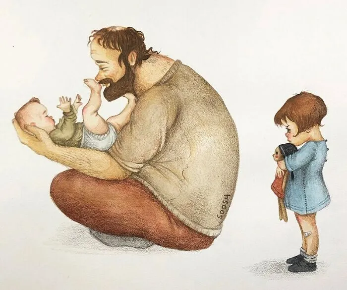 35 Heartwarming Illustrations By This Artist That Show The Best Of Being Human