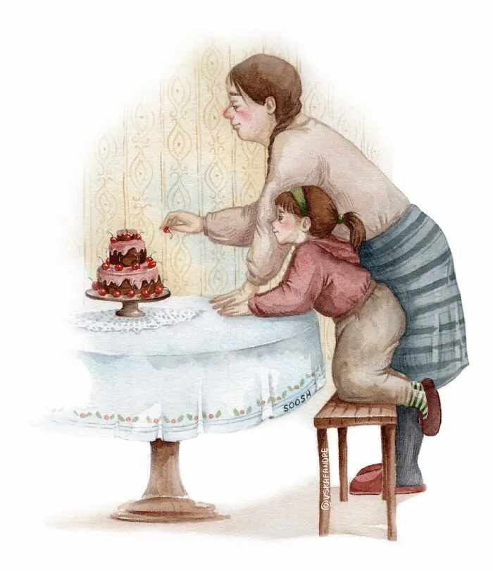 35 Heartwarming Illustrations By This Artist That Show The Best Of Being Human
