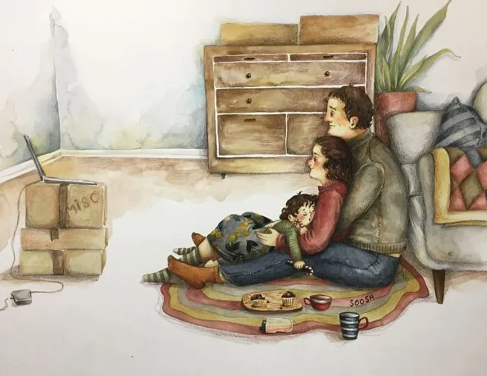 35 Heartwarming Illustrations By This Artist That Show The Best Of Being Human