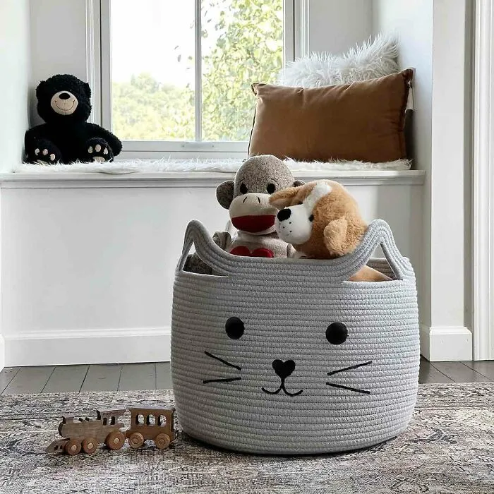 Cat Face Storage Basket