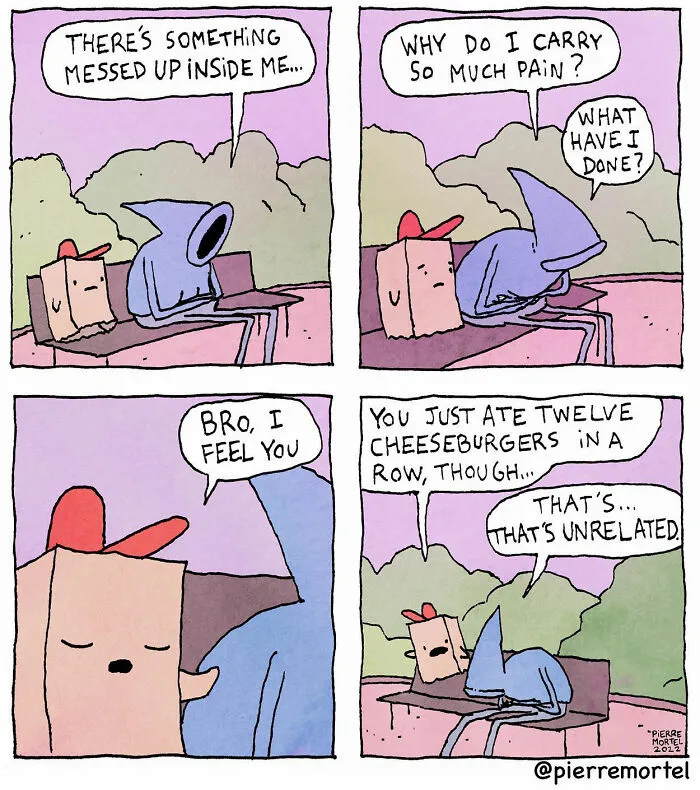 30 Quirky Comics That Dabble In The Ridiculousness Of Life By Pierre Mortel
