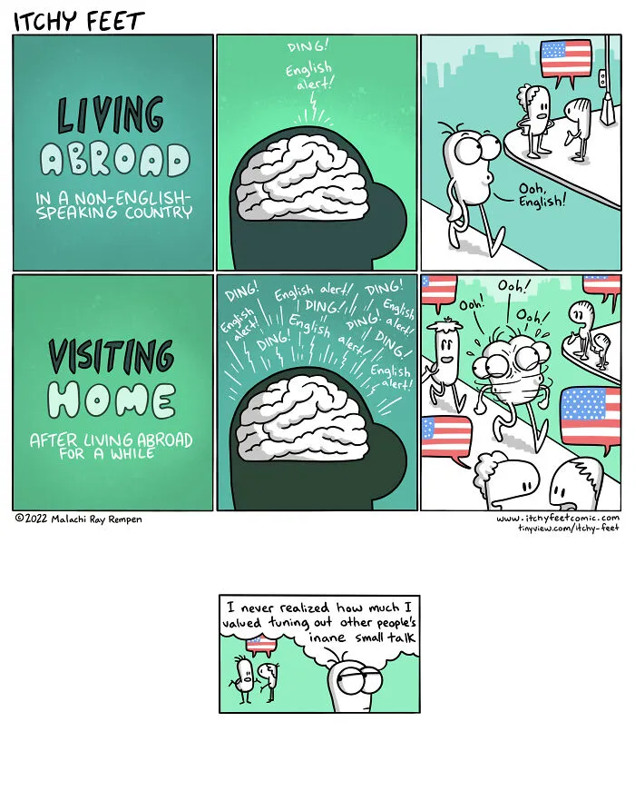 40 Funny Cultural Differences Experienced By Travelers, Depicted By “Itchy Feet Comic” (New Pics)
