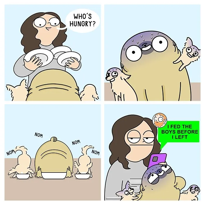 35 Adorable And Funny Comics About An Artist And Her Life With A Cute Pug (New Pics)