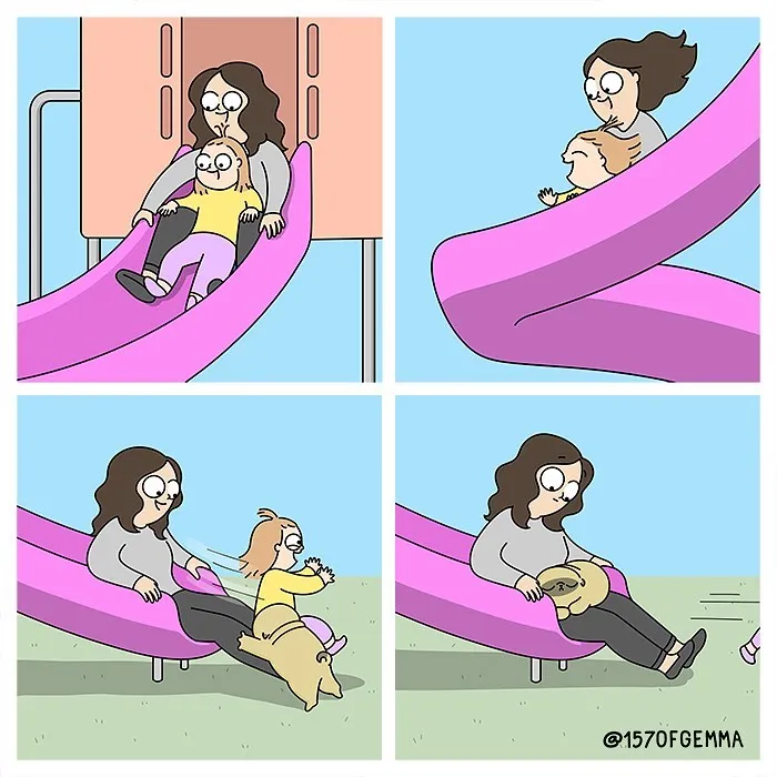 35 Adorable And Funny Comics About An Artist And Her Life With A Cute Pug (New Pics)