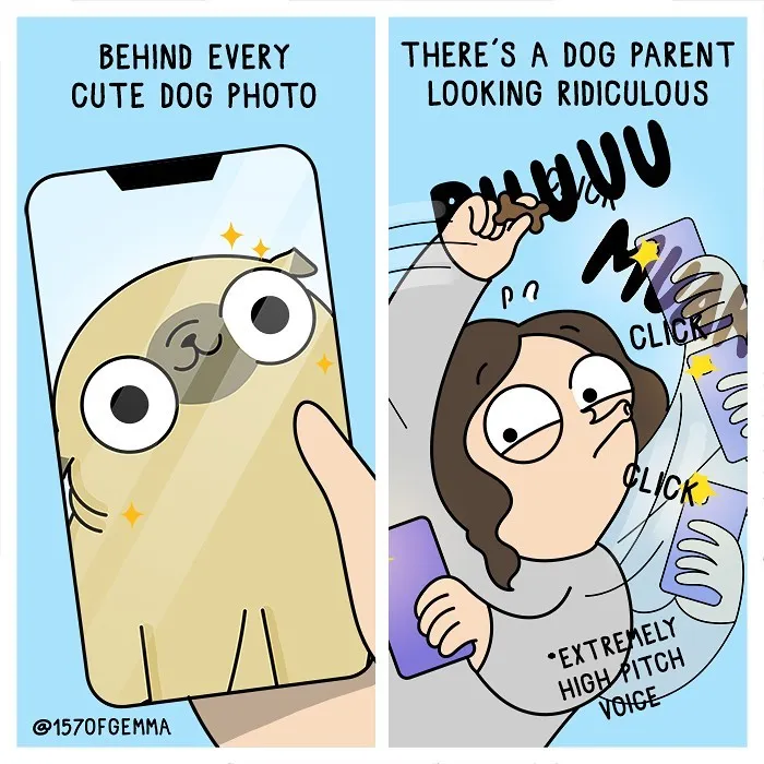 35 Adorable And Funny Comics About An Artist And Her Life With A Cute Pug (New Pics)
