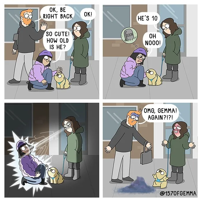 35 Adorable And Funny Comics About An Artist And Her Life With A Cute Pug (New Pics)