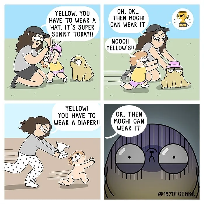 35 Adorable And Funny Comics About An Artist And Her Life With A Cute Pug (New Pics)