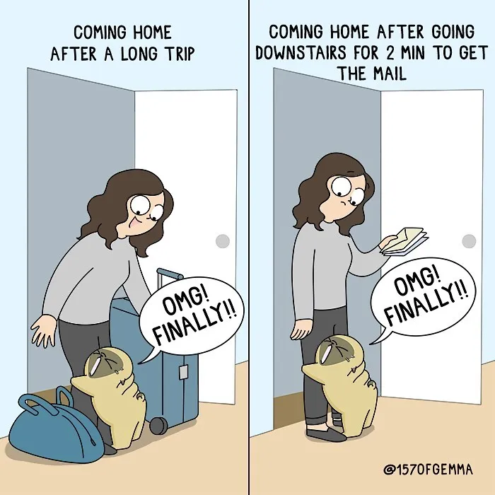 35 Adorable And Funny Comics About An Artist And Her Life With A Cute Pug (New Pics)