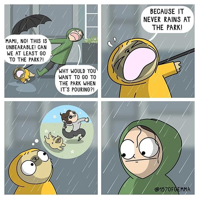 35 Adorable And Funny Comics About An Artist And Her Life With A Cute Pug (New Pics)