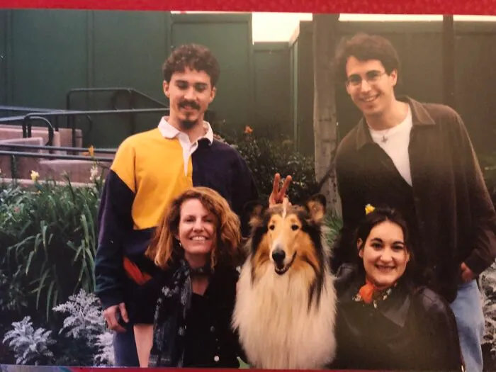 Many Years Ago, When I Started Out In Show Business, On The Set Of “The New Lassie.” I’m The Man On The Photo Right