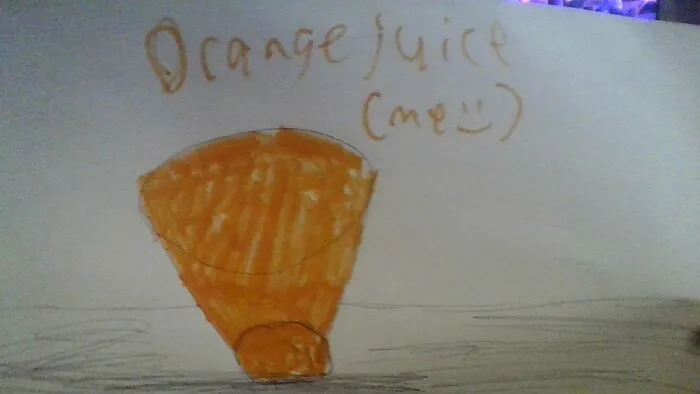 I Drew A Self Portrait (My Initals Spell Oj)